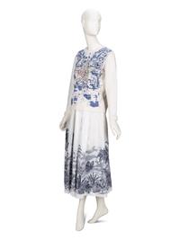 Christian Dior, Embroidered Sweater & Printed Skirt