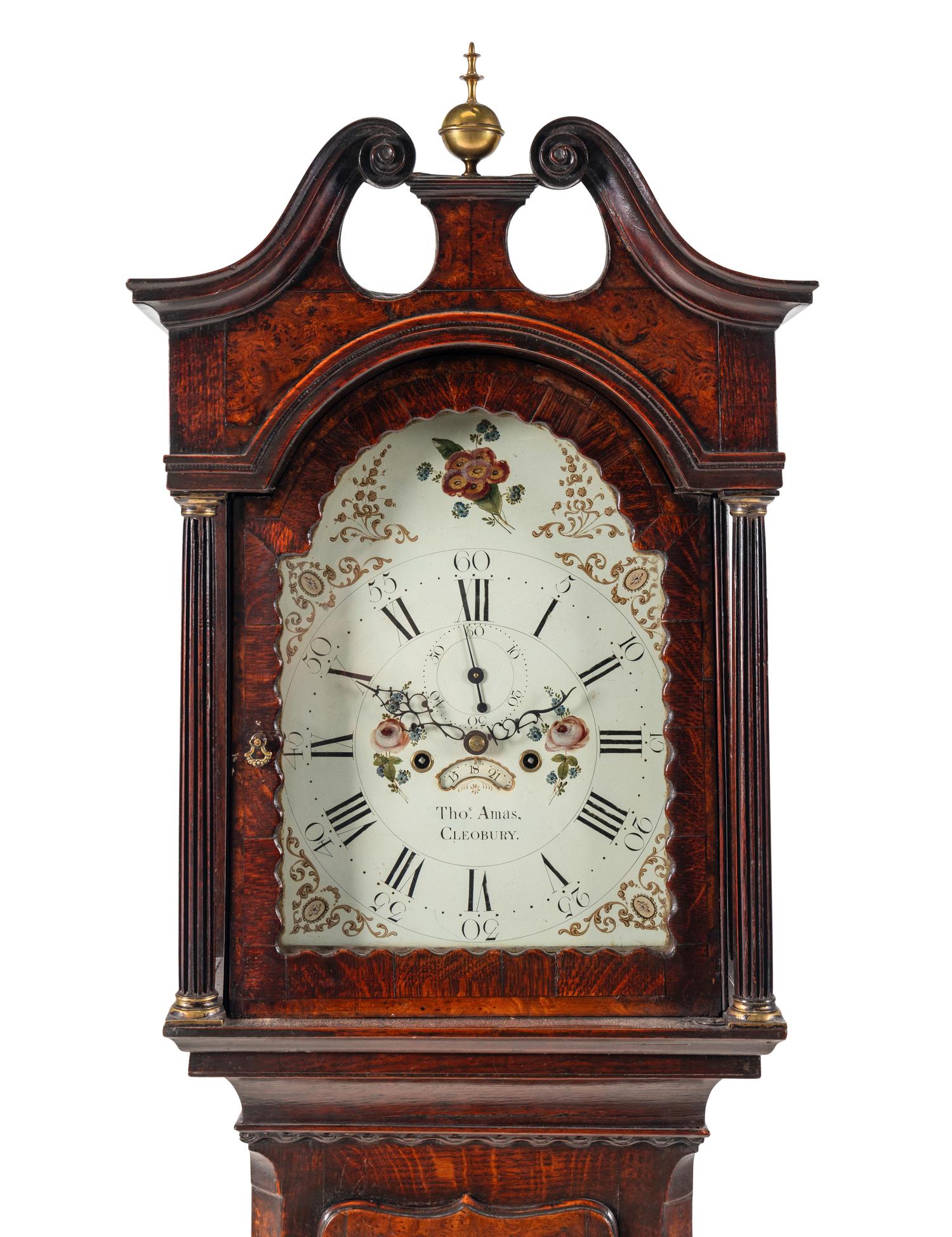 A George III Oak Tall Case Clock