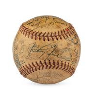 A 1948 Cincinnati Reds Team Signed Autograph Baseball
