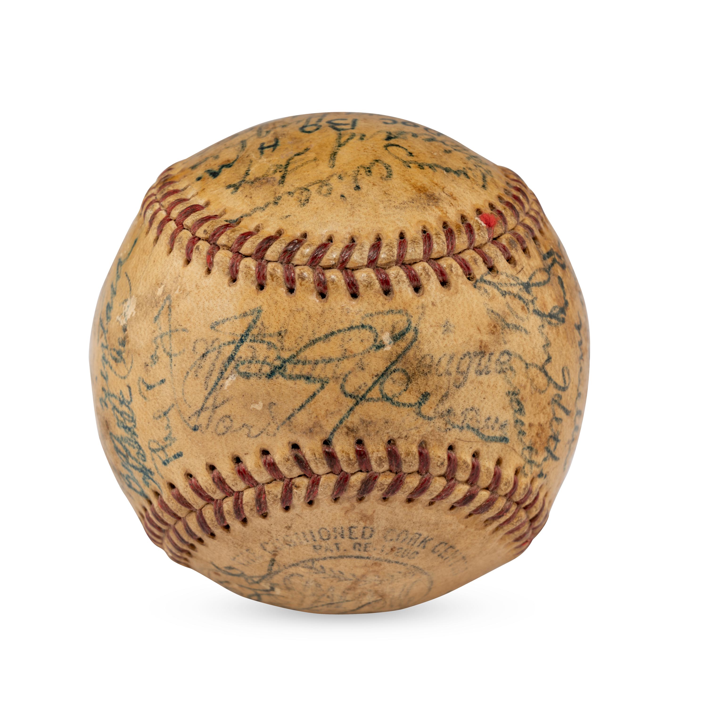 A 1948 Cincinnati Reds Team Signed Autograph Baseball