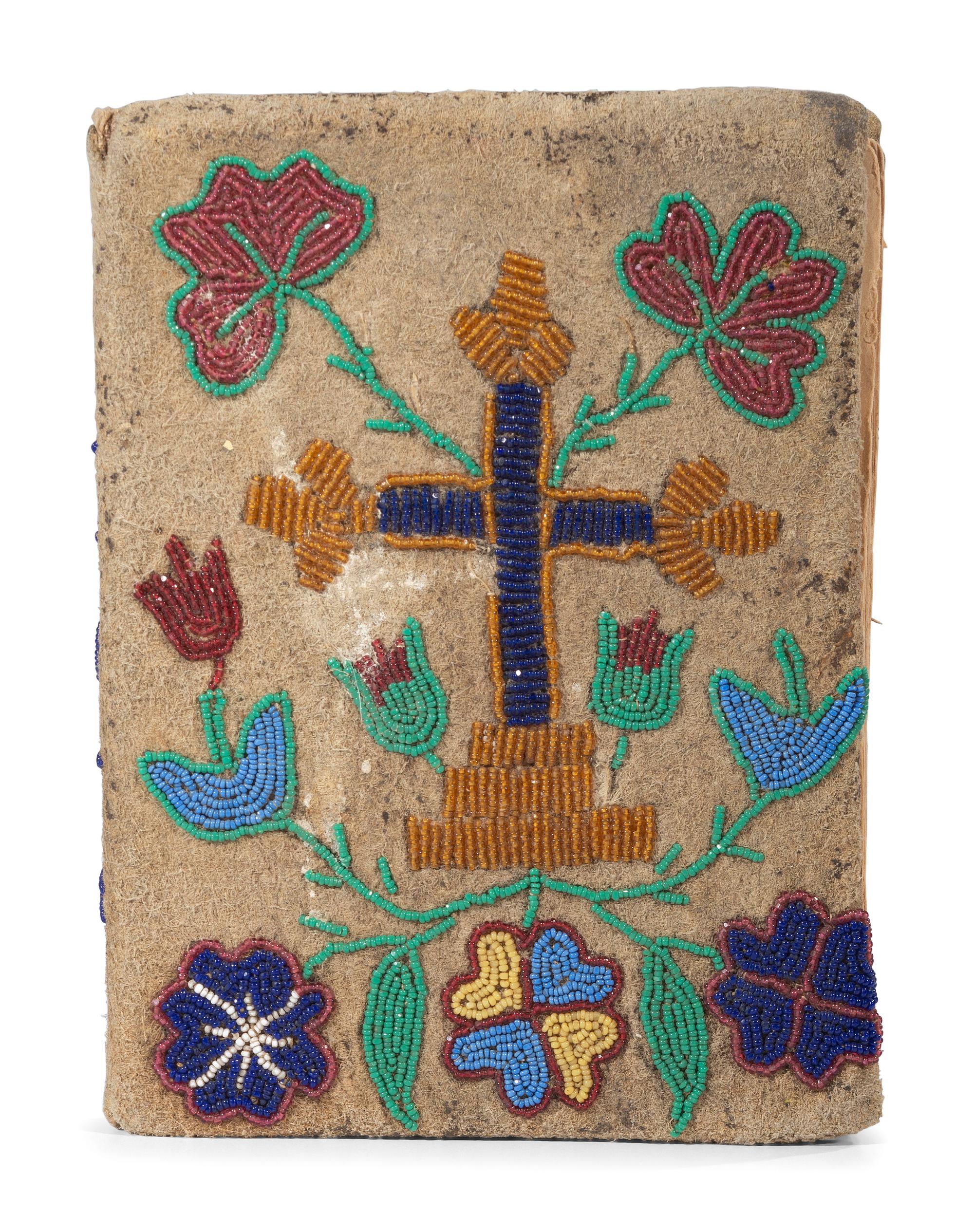Lakota Prayer Book, with Beaded Hide Cover