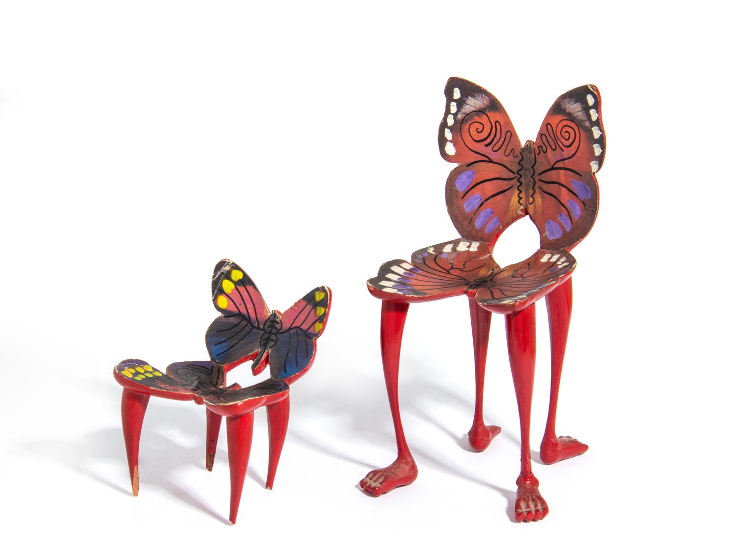 Two miniature Butterfly chairs