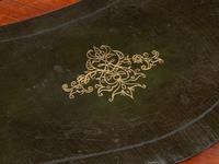 A Louis XV Style Gilt Bronze Mounted Kingwood and Parquetry Writing Table