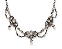 DIAMOND AND PEARL NECKLACE