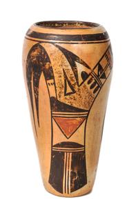 Nampeyo Style Polychrome Vase Height 7 x width 4 inches — Late 19th/ Early 20th Century