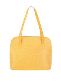 LOUIS VUITTON, YELLOW EPI LUSSAC BAG