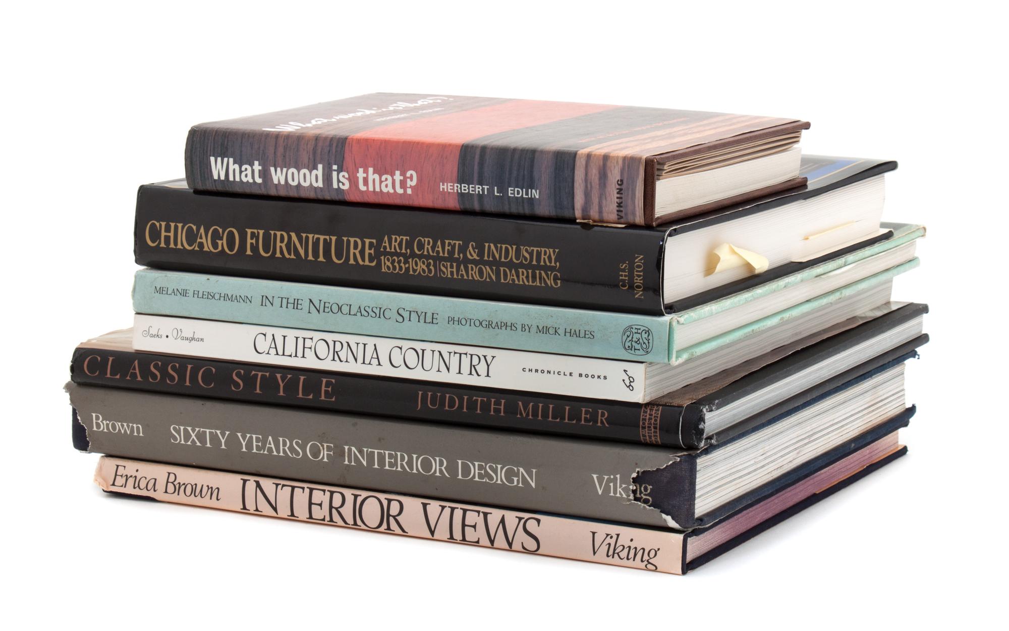 A Group of Books Pertaining to Interiors