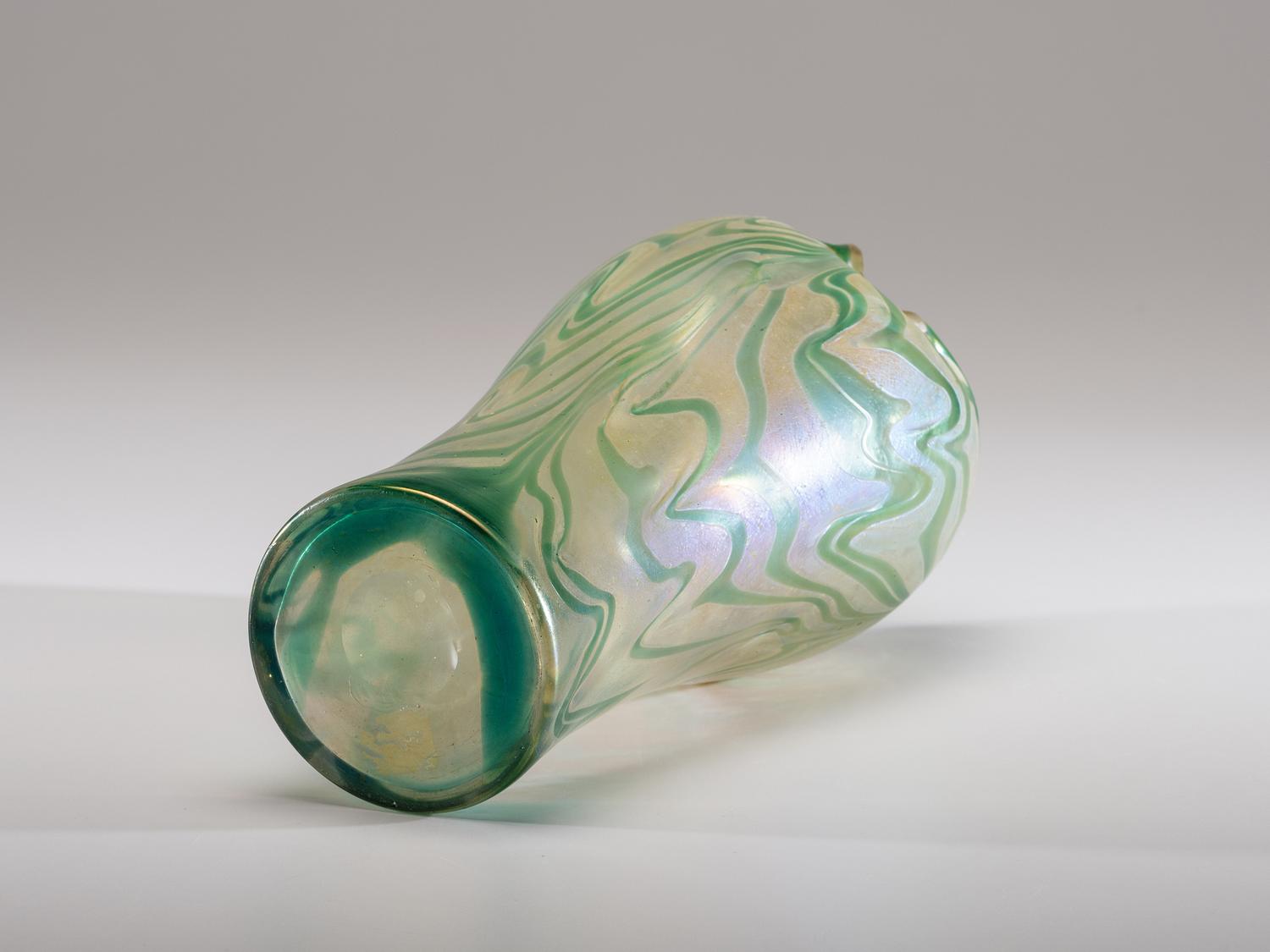 An Iridescent Glass Vase, attributed to Wilhelm Kralik