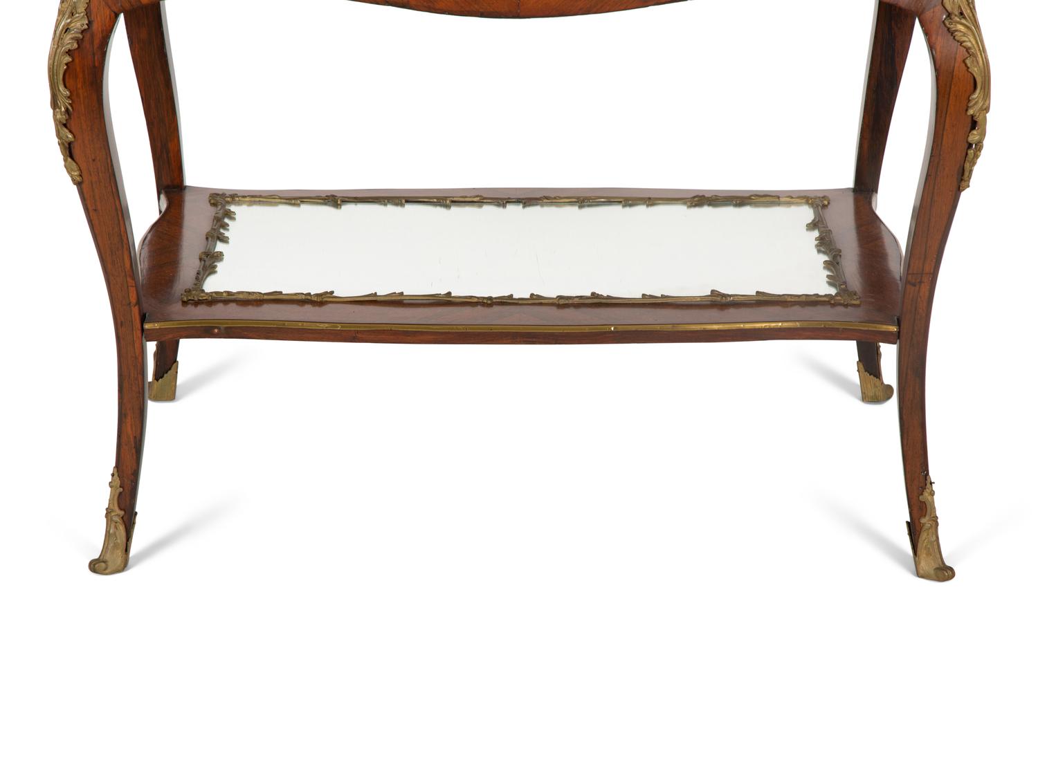 A Louis XV Style Gilt-Bronze Mounted Vitrine Table