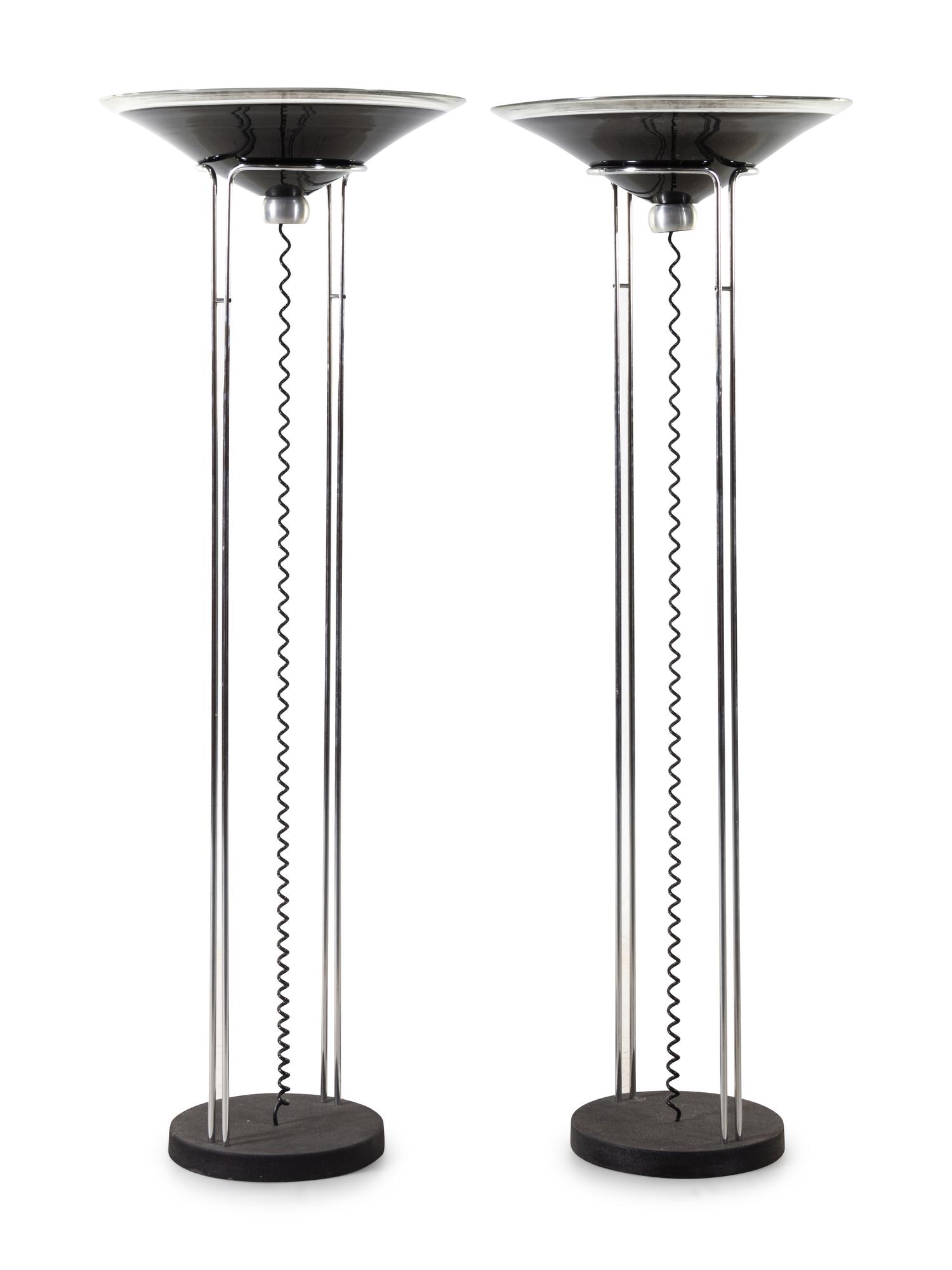 Pair of Floor Lamps, c. 1982