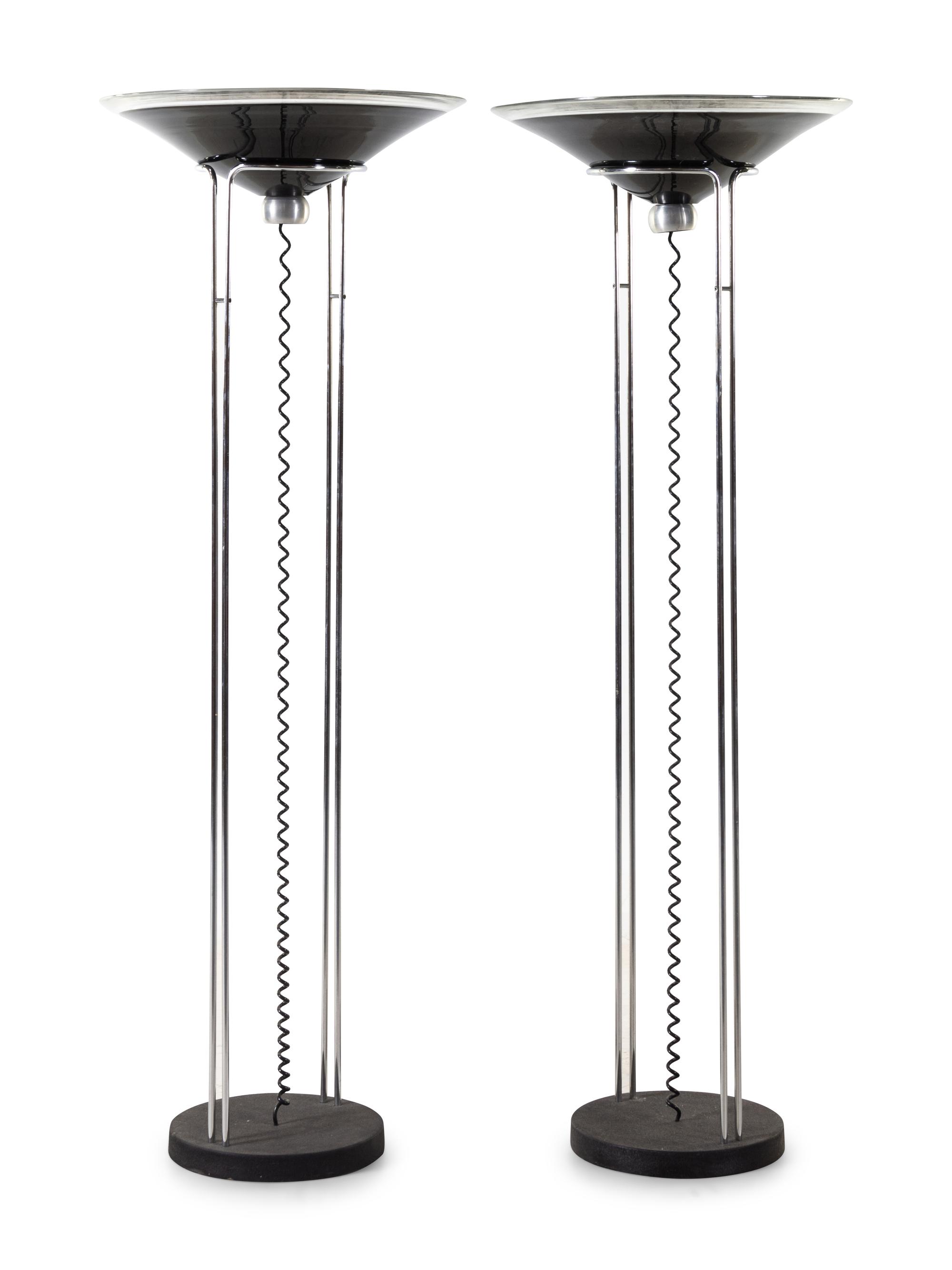 Pair of Floor Lamps, c. 1982