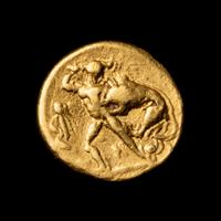 [ANCIENTS] CALABRIA. Tarentum. Donative issue struck for Alexander Molossus. Av Tetrobol. (c. 334-331 BC), (2.7 g, 10mm).
