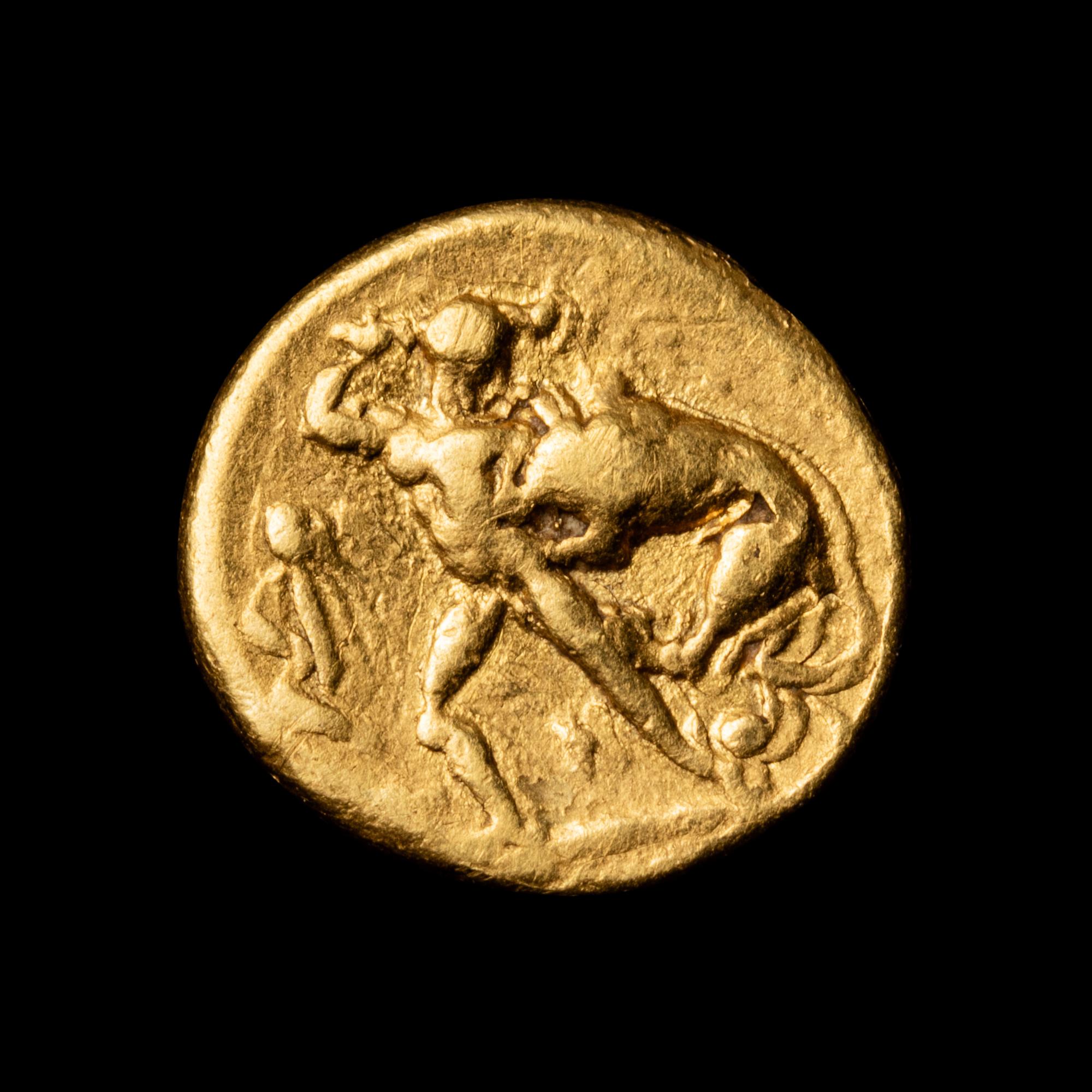 [ANCIENTS] CALABRIA. Tarentum. Donative issue struck for Alexander Molossus. Av Tetrobol. (c. 334-331 BC), (2.7 g, 10mm).