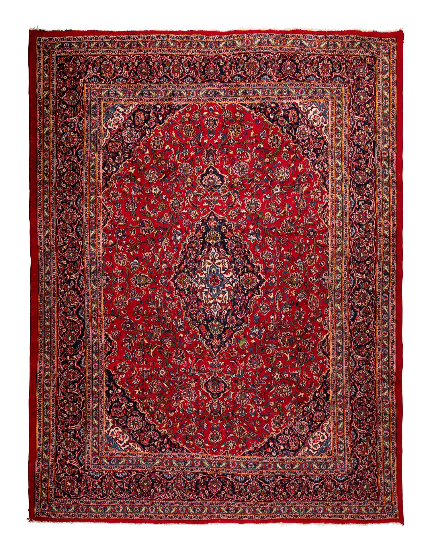 A Kashan Wool Rug