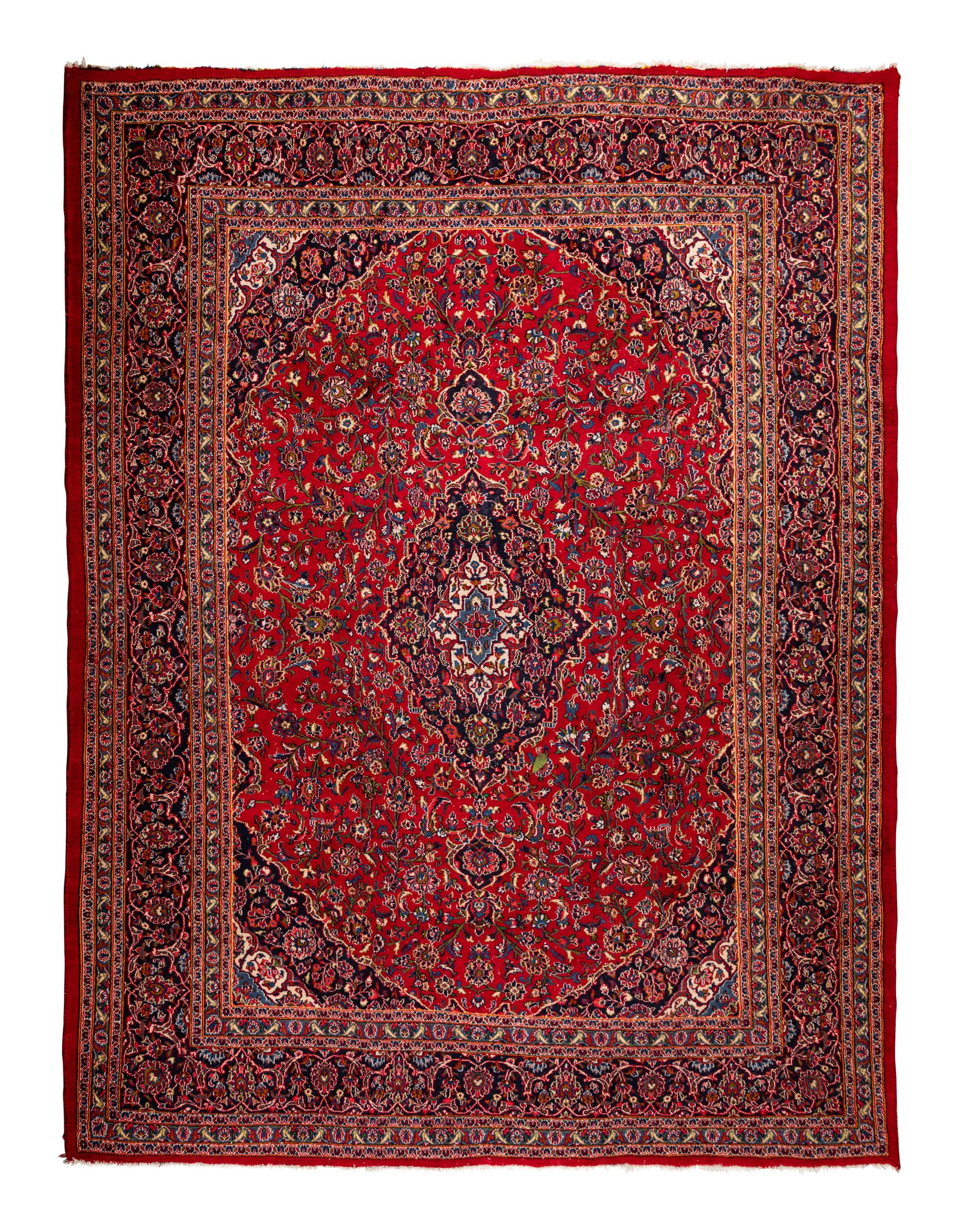A Kashan Wool Rug
