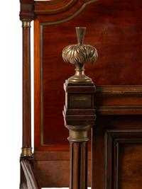 An Empire Style Gilt Bronze Mounted Mahogany Bed