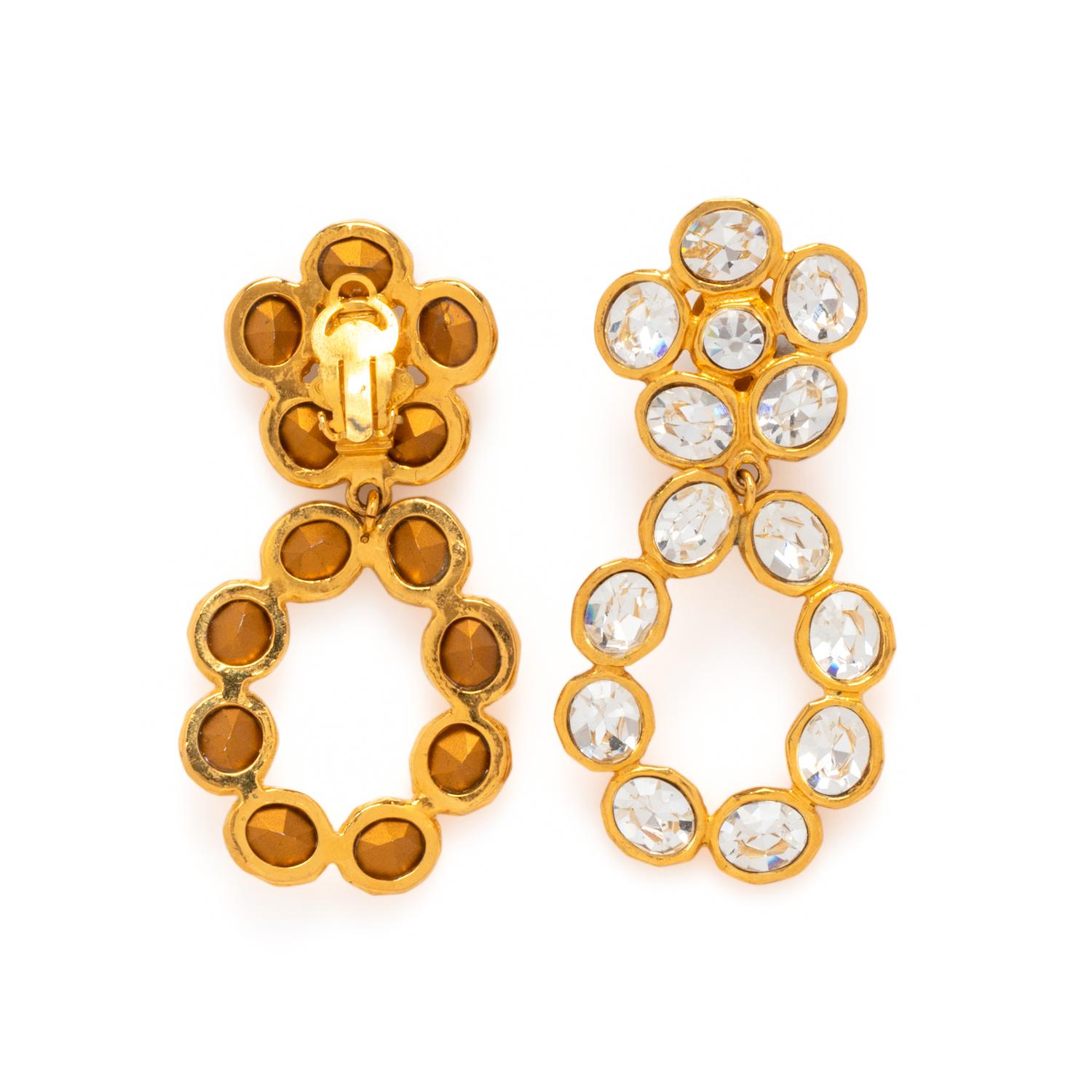 Chanel Costume Jewelry: Two Necklaces and Pair of Earrings, 1980-90s