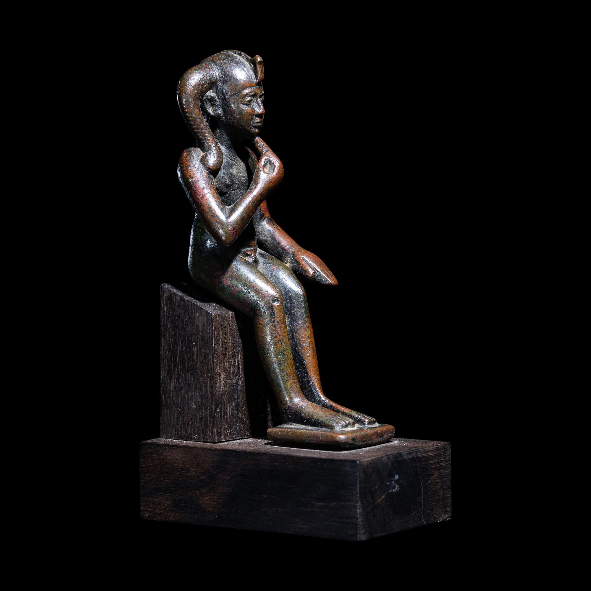 An Egyptian Bronze Harpocrates