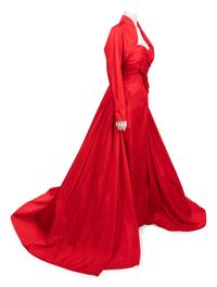 Fendi Red Evening Dress with Bolero, 1980-90s