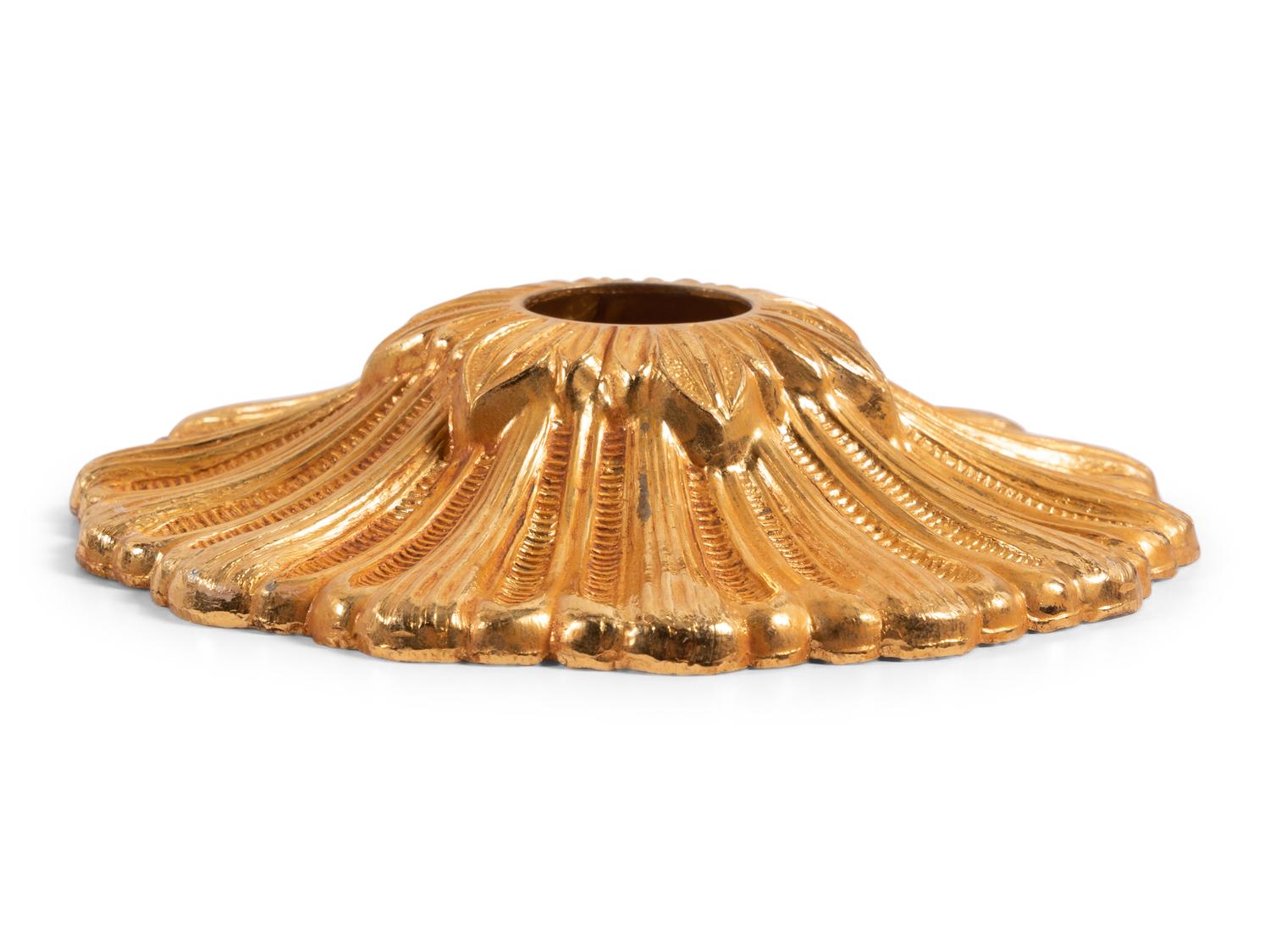 An Empire Style Gilt Bronze Twelve-Light Chandelier
