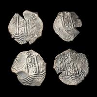 [SPANISH EMPIRE] PORT ROYAL. A Group of Three 1670s 8-Reales and One 1679 4-Reales Coins; 4 Coins total.