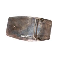 Navajo Silver and Cobblestone Inlay Belt Buckle