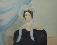 American School 19th Century, A Pair of Portraits: A Lady and Gentleman