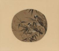 A Group of Chinese Ink on Silk Paintings and Books, 20th Century — 近代 絹本水墨花鳥鏡框兩幅及冊頁書兩種