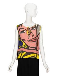 Moschino 'Lichtenstein' Blouse & Geoffrey Beene Skirt