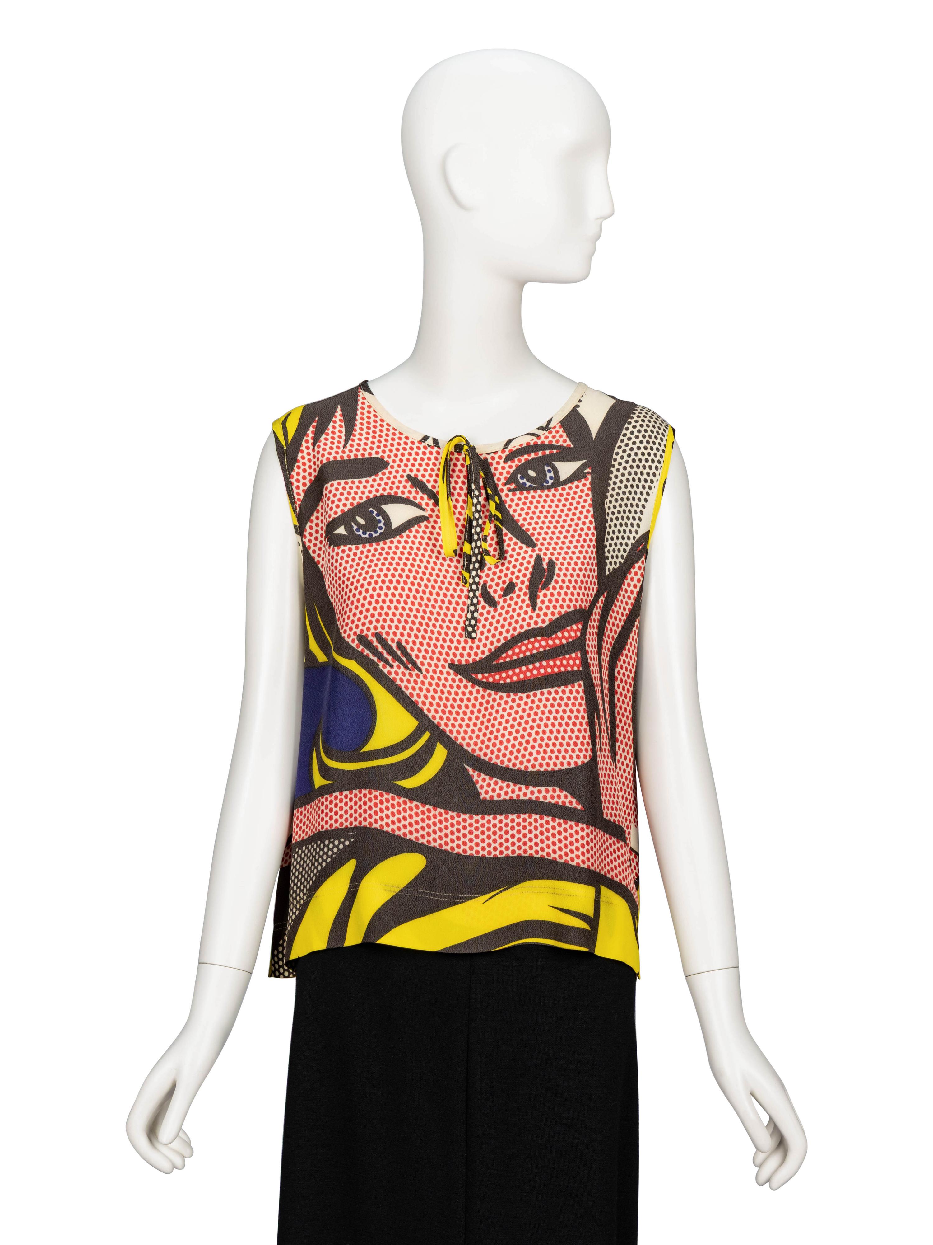 Moschino 'Lichtenstein' Blouse & Geoffrey Beene Skirt