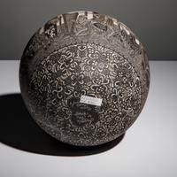 Hector Javier Martinez Mendez and Gabriela Periz de Martinez (Mata Ortiz, 20th century) — Black-on-Cream Sgraffito Pottery Jar, Remembering Artist Past - Day