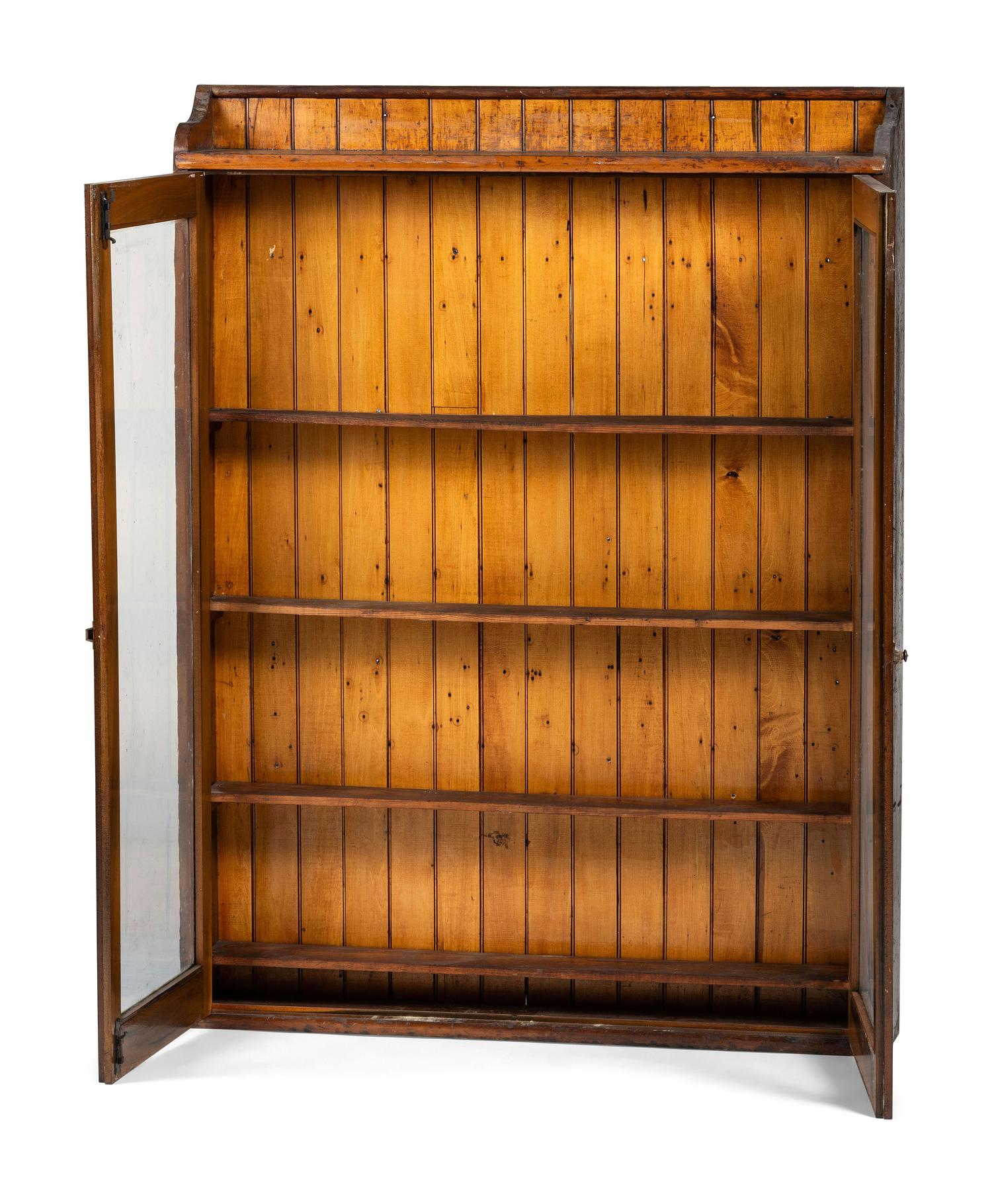 A Hanging Glazed Door Display Cabinet
