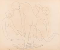 William Samuel Schwartz (American/Russian, 1896-1977) — Three Bathers , 1927