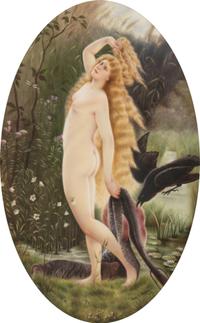 A Porcelain Plaque Attributed to Berlin (K.P.M)
