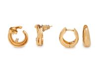 COLLECTION OF YELLOW GOLD EARRINGS