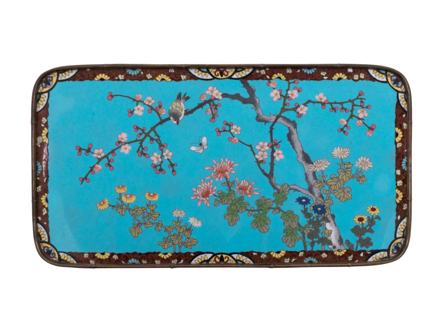 A Japanese Enameled Tray