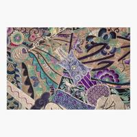 A very large and unusual Chinese silk-embroidered tapestry 巨幅京剧人物挂毯 Late Qing dynasty ??