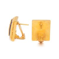 HIGH KARAT GOLD AND LAPIS LAZULI SET