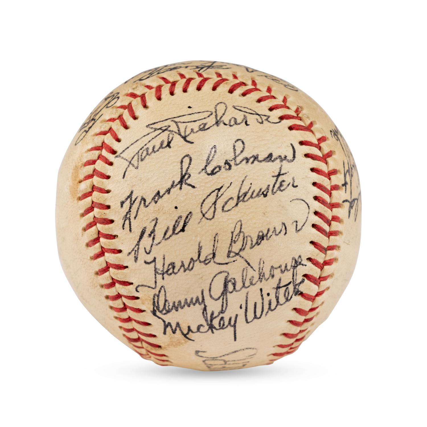 A 1950 Seattle Rainers Team Signed Autograph Baseball