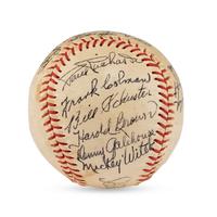 A 1950 Seattle Rainers Team Signed Autograph Baseball