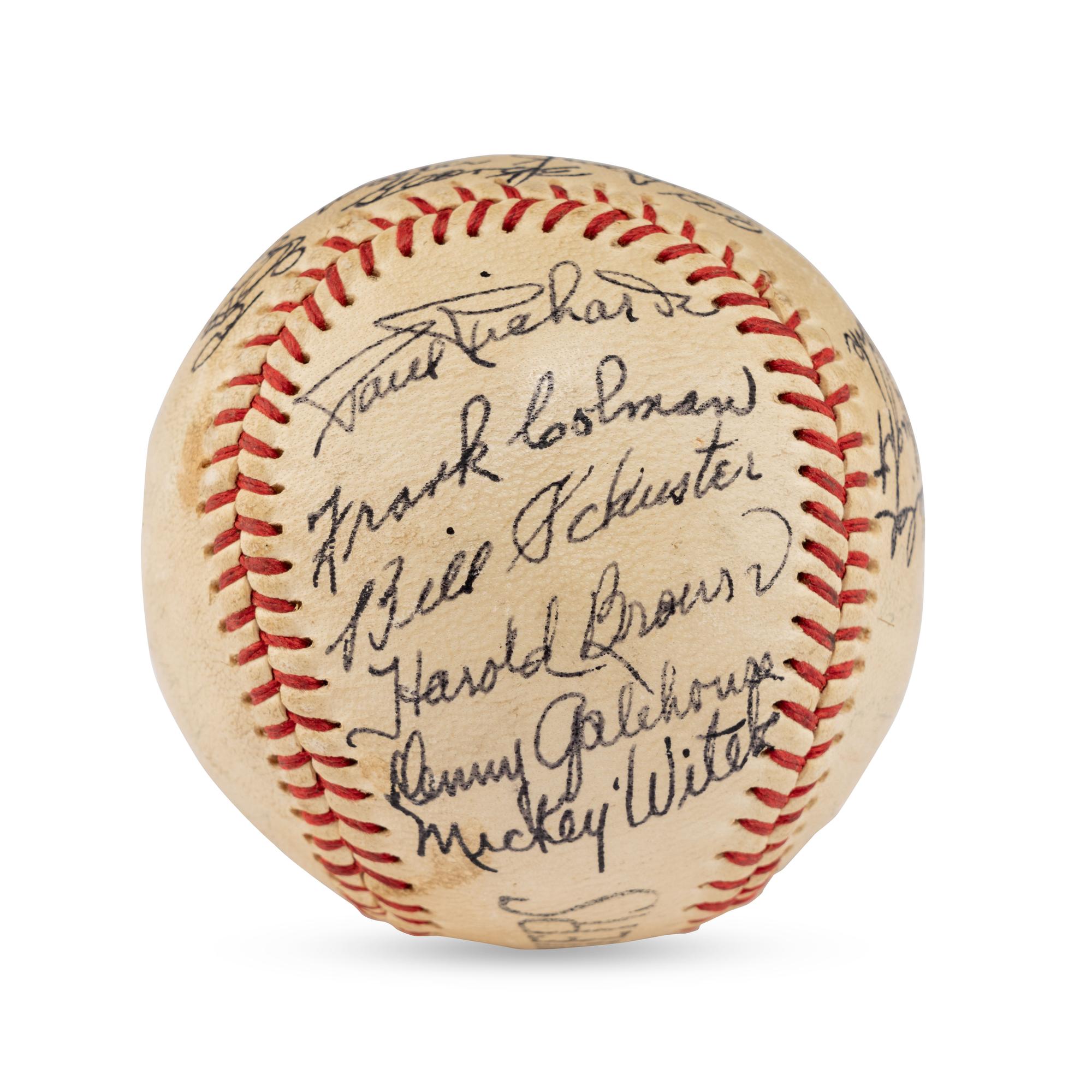 A 1950 Seattle Rainers Team Signed Autograph Baseball