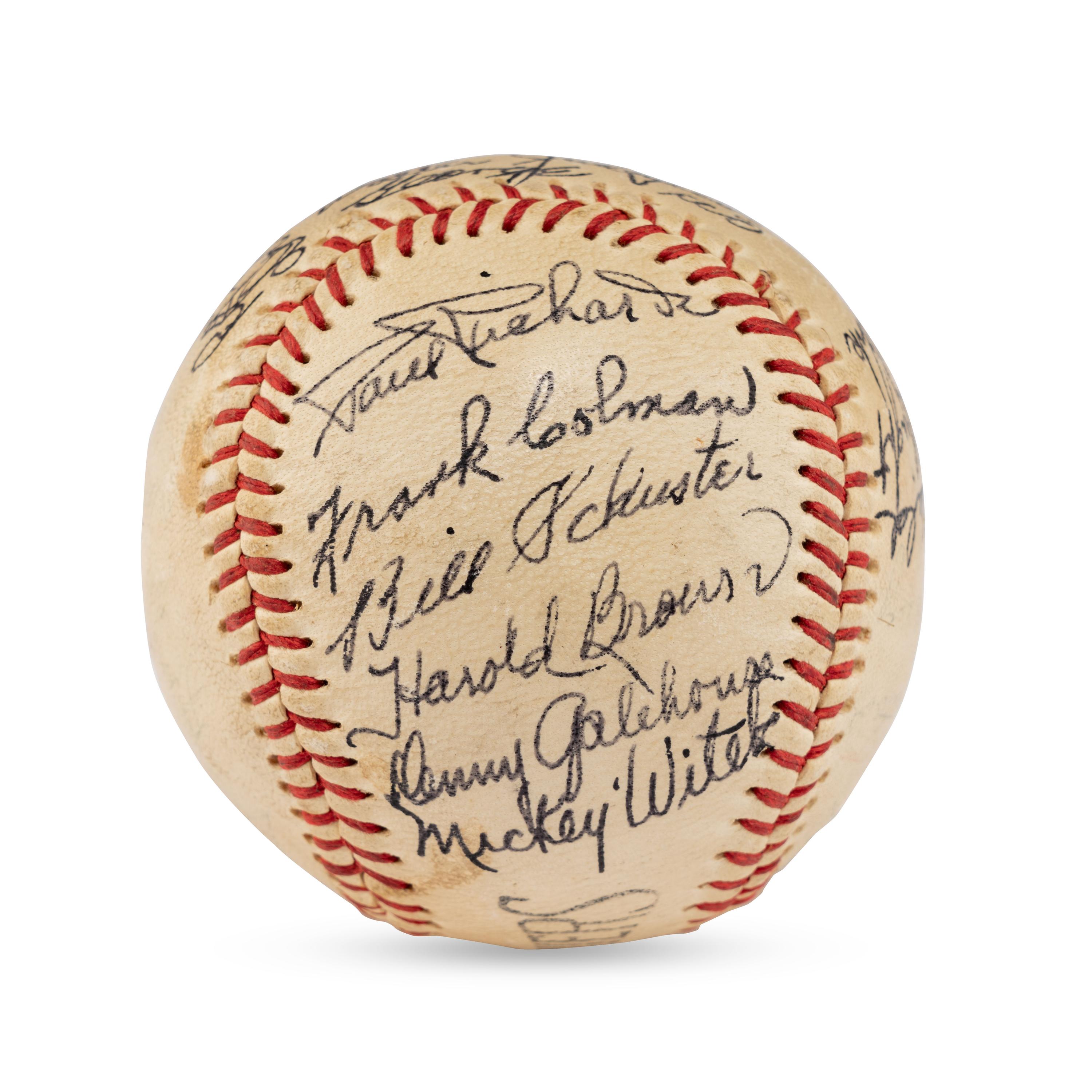 A 1950 Seattle Rainers Team Signed Autograph Baseball