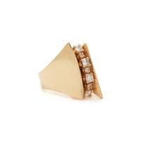 DIAMOND AND YELLOW GOLD RING