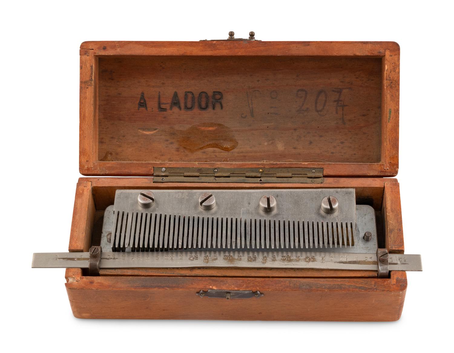 A Music Box Tuning Comb and Musical Notation Sheets for the Arrangement of Cylinder Pinning