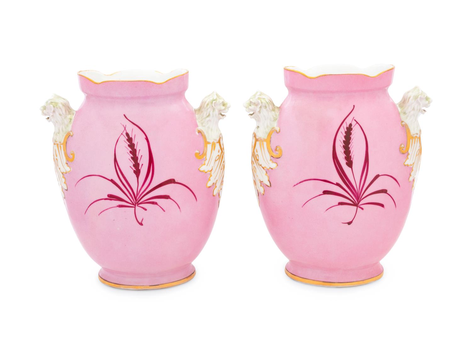 A Pair of Paris Porcelain Vases