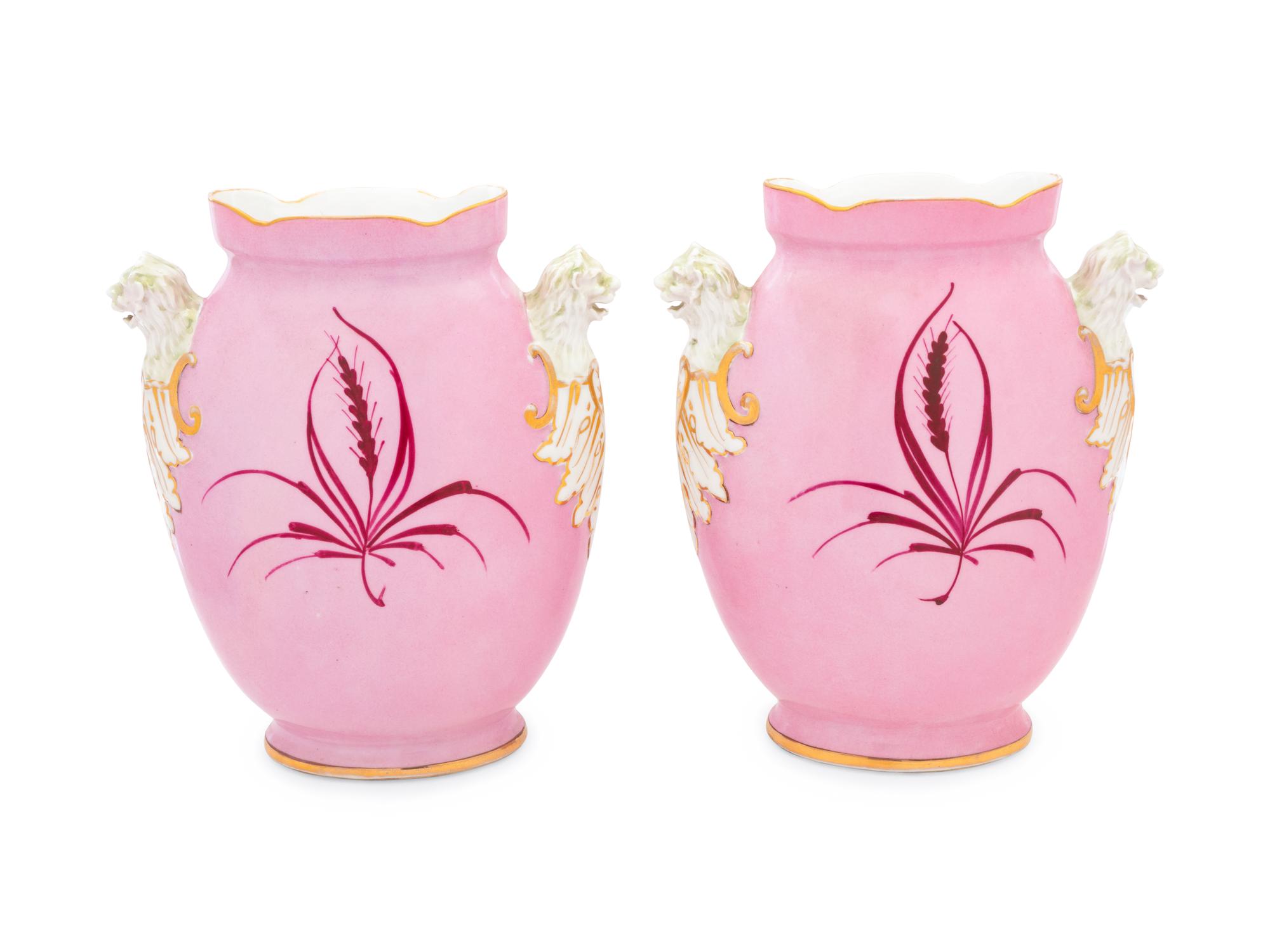 A Pair of Paris Porcelain Vases