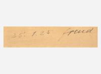 [Psychology] Freud, Sigmund: Cut signature