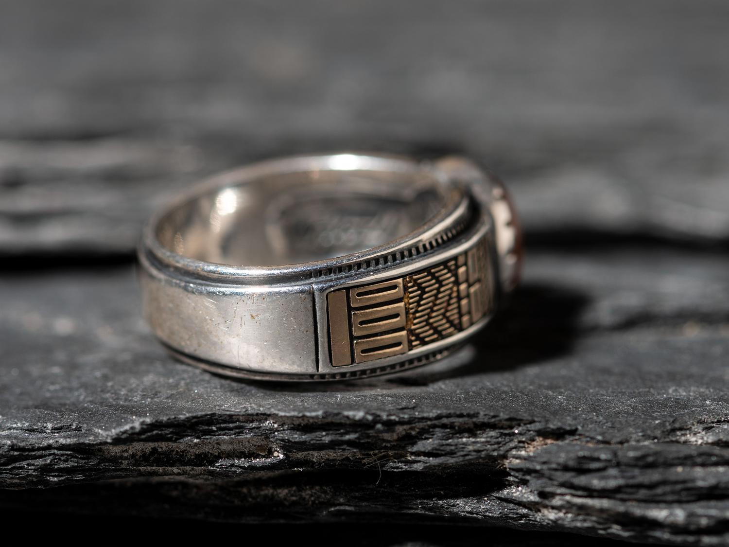 Sterling Silver and 14K Gold Ring