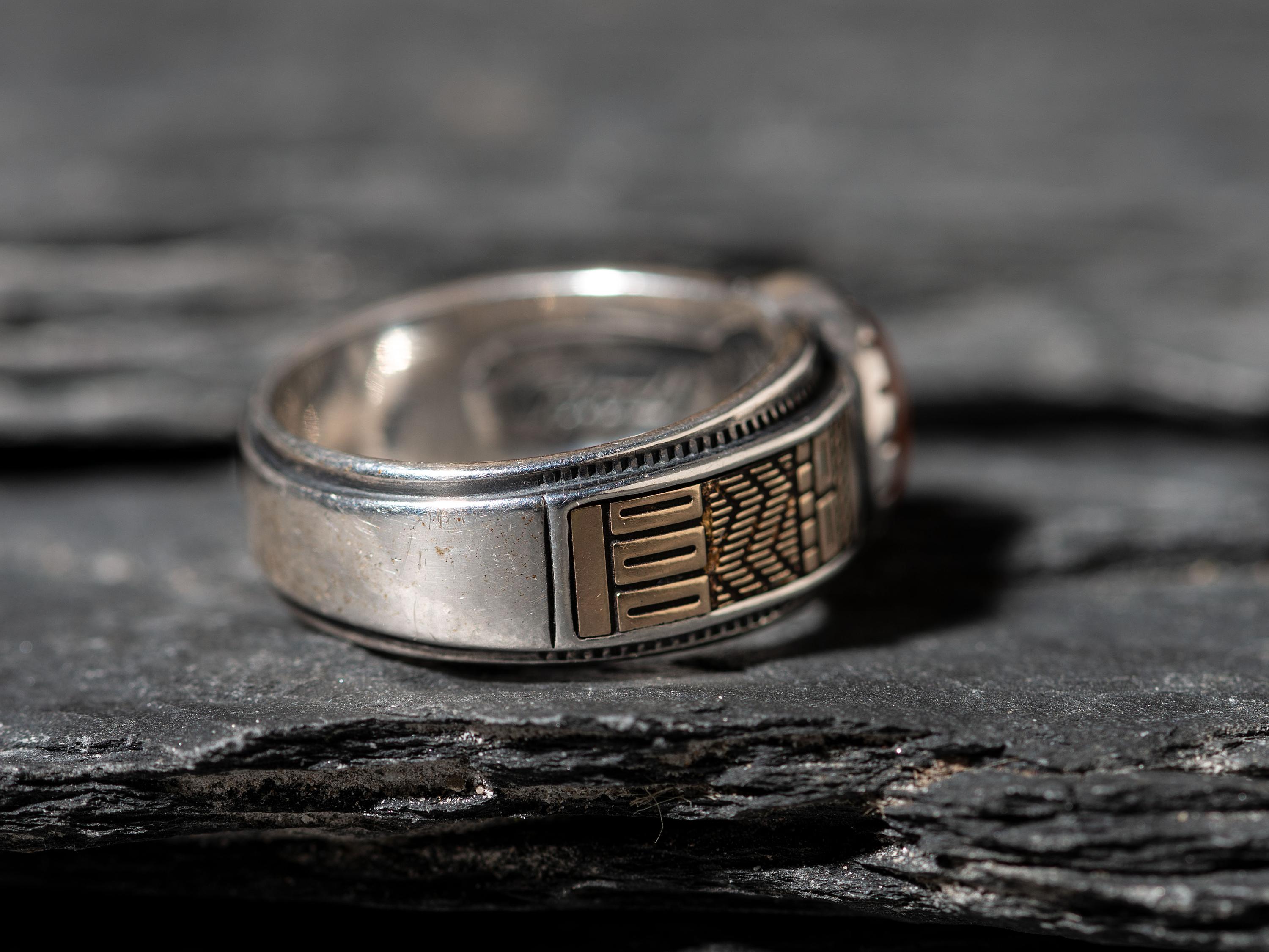 Sterling Silver and 14K Gold Ring