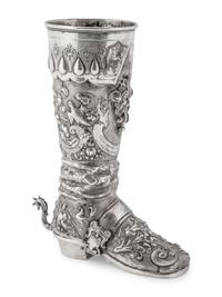 A German Hanau Silver Boot